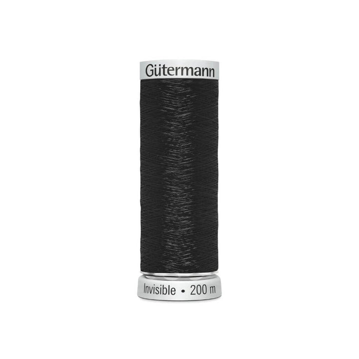 Gütermann Sulky Invisible 200 m, Farbe 1005 Schwarz – Synthetik bei Lieblingsgarn