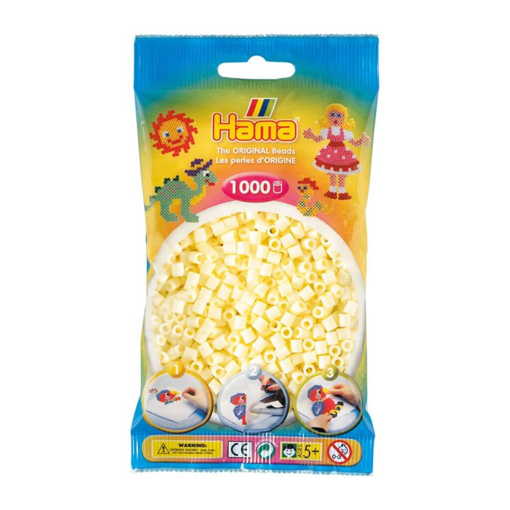 Hama Bügelperlen 5 mm Creme 1.000 Stk. bei bei bei bei Lieblingsgarn