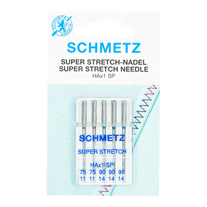 Schmetz Super Stretch-Nadeln HAx1 SP, Farbe Sortiert 75 90 – Metall bei Lieblingsgarn