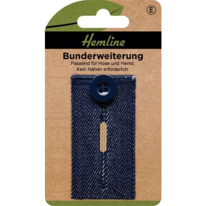 Hemline Bunderweiterung, Farbe denim – Baumwolle bei Lieblingsgarn