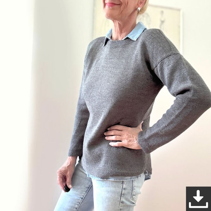 Hinterm Stein Allday Classcis Pullover Strickanleitung - Hinterm Stein (PDF) bei bei bei bei Lieblingsgarn