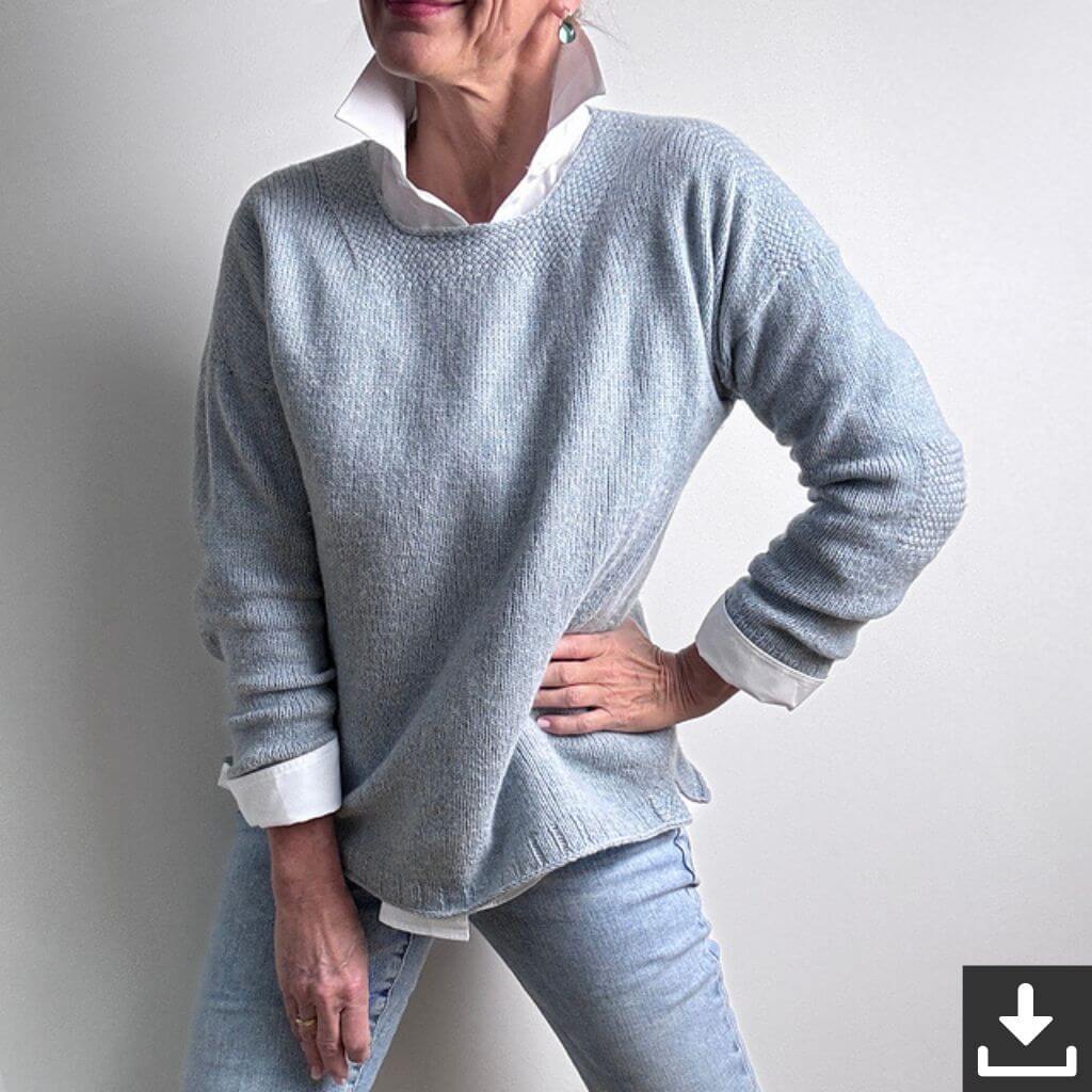 Hinterm Stein Pullover Bandweaver Strickanleitung - Hinterm Stein (PDF) bei bei bei bei Lieblingsgarn