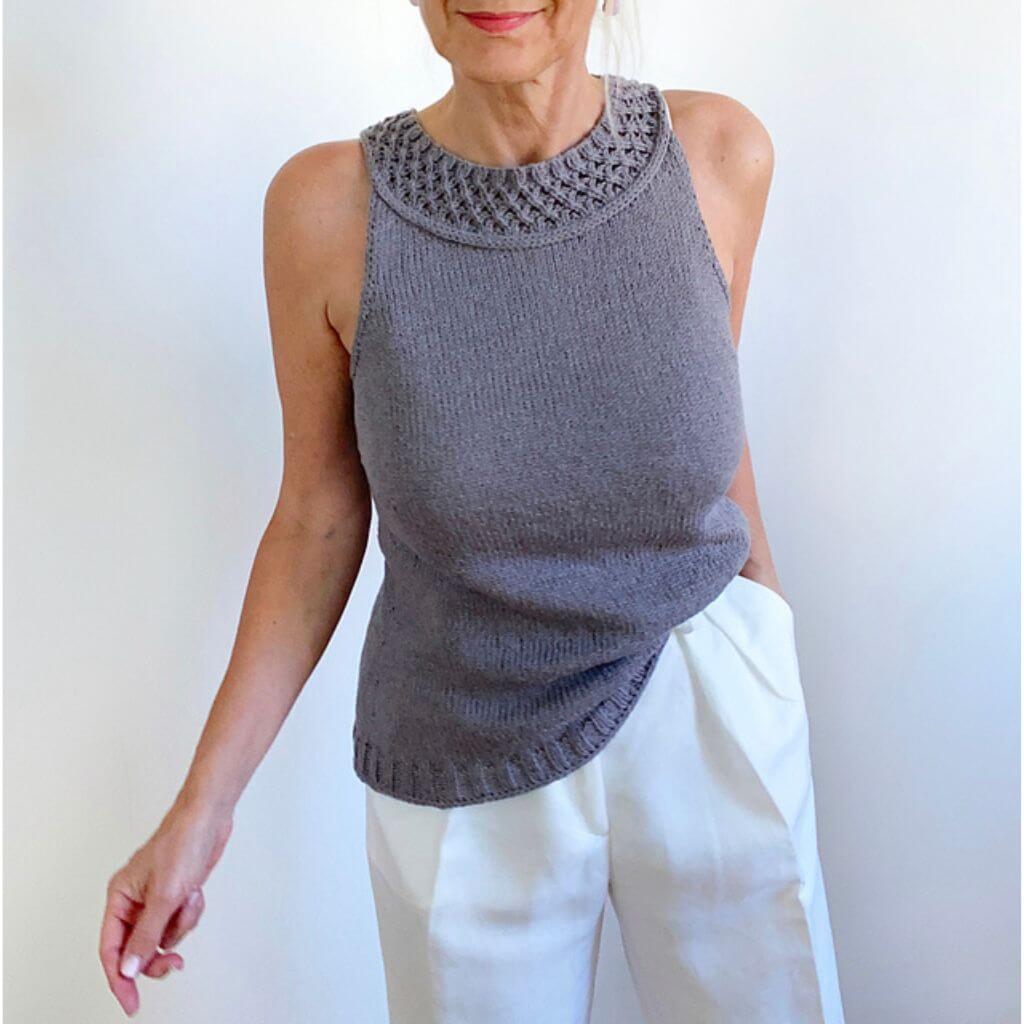 Hinterm Stein Pattern Big Chain Top Strickanleitung - Hinterm Stein (PDF) bei bei bei bei Lieblingsgarn