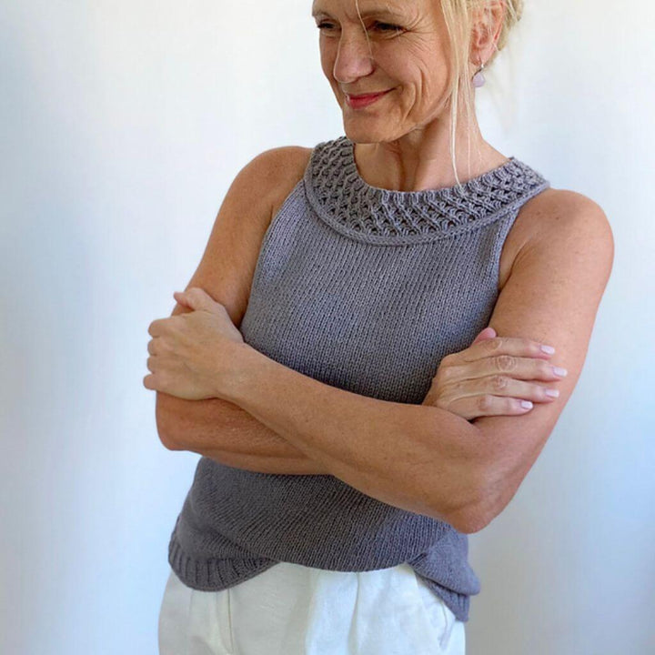 Hinterm Stein Pattern Big Chain Top Strickanleitung - Hinterm Stein (PDF) bei bei bei bei Lieblingsgarn