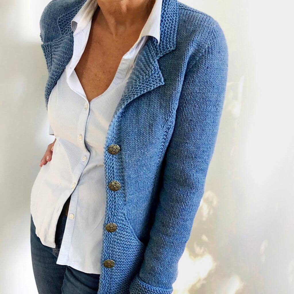 Hinterm Stein Strickjacke Big Triangle Strickanleitung - Hinterm Stein (PDF) bei bei bei bei Lieblingsgarn