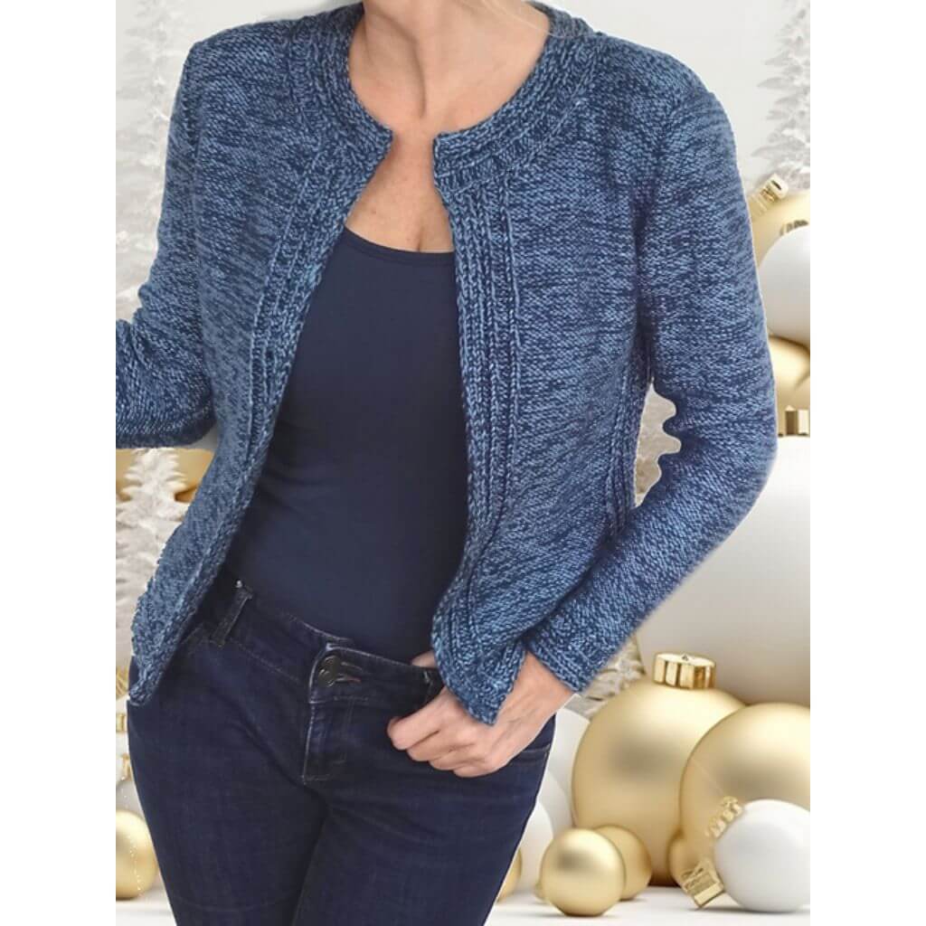 Hinterm Stein Pattern Strickjacke Chanel Blues Strickanleitung - Hinterm Stein (PDF) bei bei bei bei Lieblingsgarn