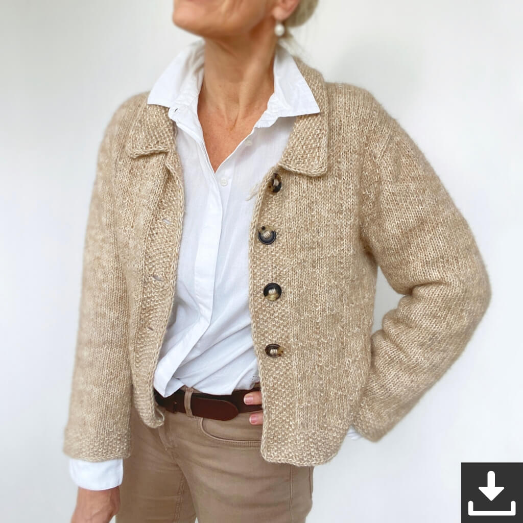 Hinterm Stein Cozy Cubes Jacke Strickanleitung - Hinterm Stein (PDF) bei bei bei bei Lieblingsgarn