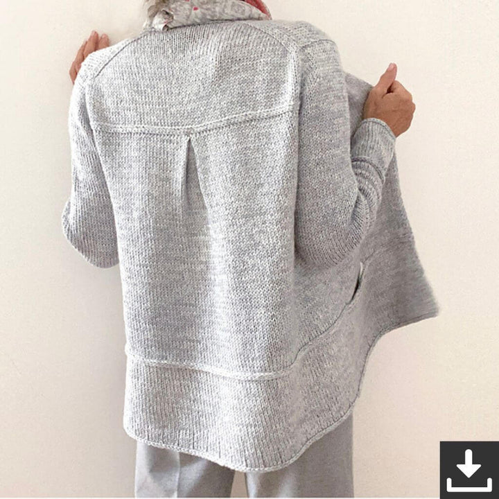 Hinterm Stein Pattern Strickjacke Focus on Lines Strickanleitung - Hinterm Stein (PDF) bei bei bei bei bei Lieblingsgarn