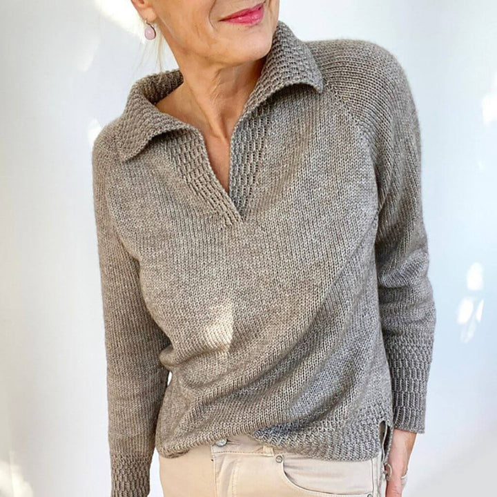 Hinterm Stein Pullover Perfect Polo Strickanleitung - Hinterm Stein (PDF) bei bei bei bei Lieblingsgarn