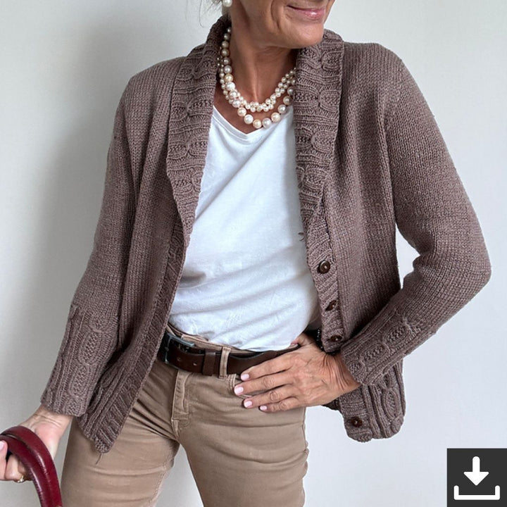 Hinterm Stein Pattern Strickjacke Soft Chains Strickanleitung - Hinterm Stein (PDF) bei bei bei bei Lieblingsgarn