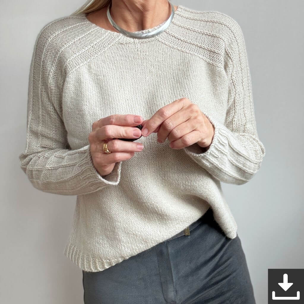 Hinterm Stein Pattern Pullover Streamlines Strickanleitung - Hinterm Stein (PDF) bei bei bei bei bei bei bei Lieblingsgarn