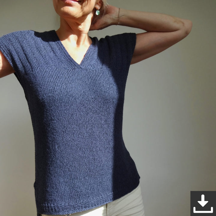 Hinterm Stein Summer Line Top Strickanleitung - Hinterm Stein (PDF) bei bei bei bei Lieblingsgarn
