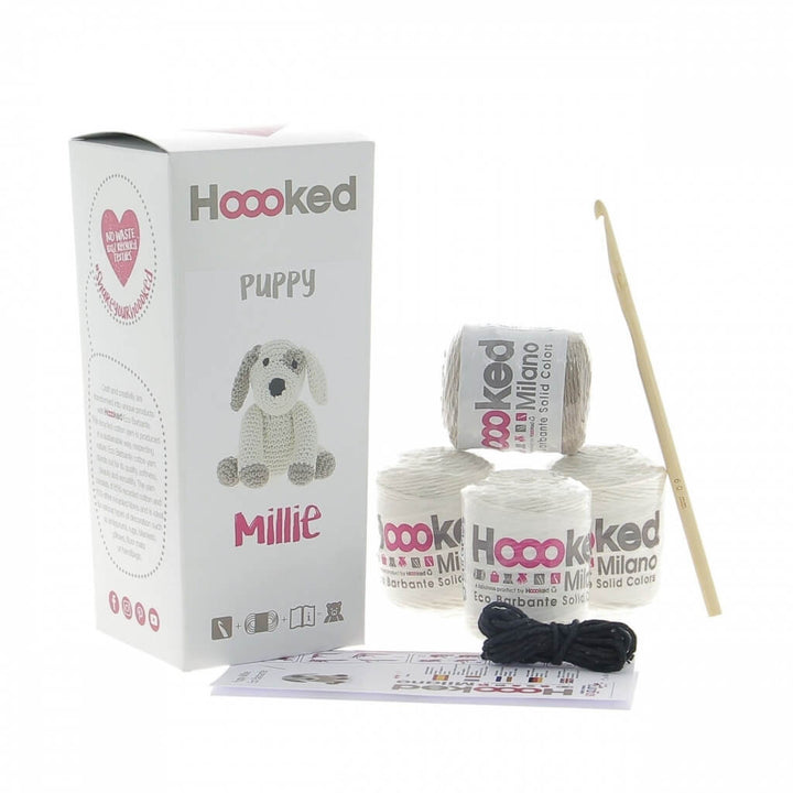 Hoooked Set Amigurumi Hund Millie Häkelset - Hoooked bei bei bei bei Lieblingsgarn