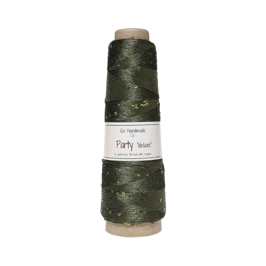 Go Handmade Yarn Party deluxe, Farbe Hunt.Green – Synthetik bei Lieblingsgarn