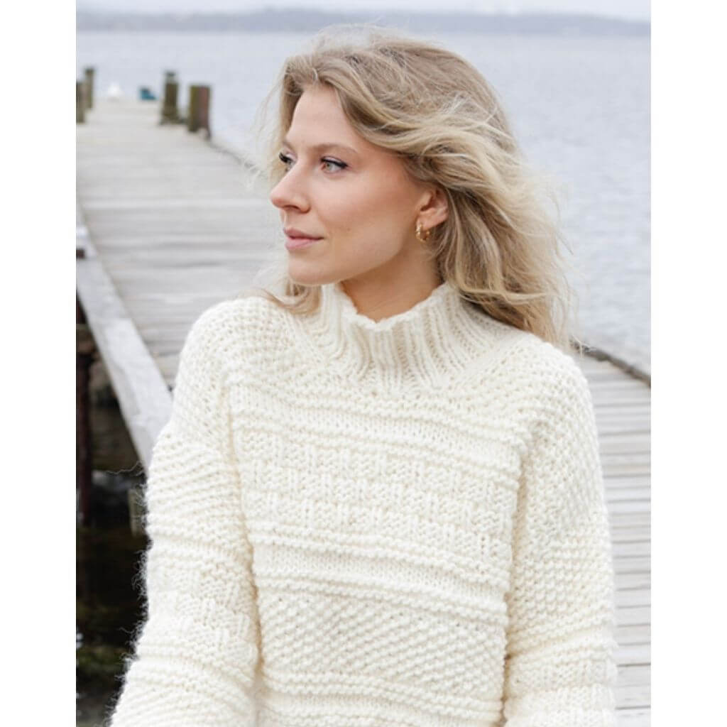 Drops Design Pattern Damen Pullover Ice Tide Strickanleitung - Drops (PDF) bei bei bei bei Lieblingsgarn