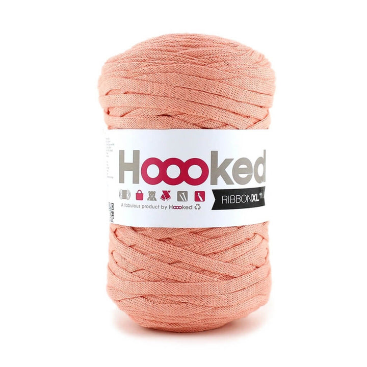 Hoooked RibbonXL, Farbe Iced Apricot – Baumwolle bei Lieblingsgarn