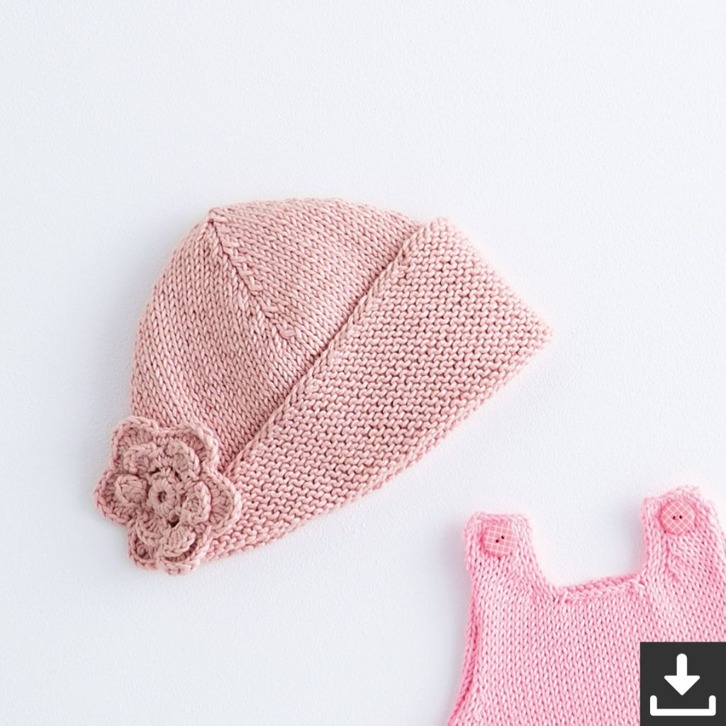 Lana Grossa Pattern Baby Mütze Strickset - Lana Grossa (PDF) bei bei bei bei Lieblingsgarn