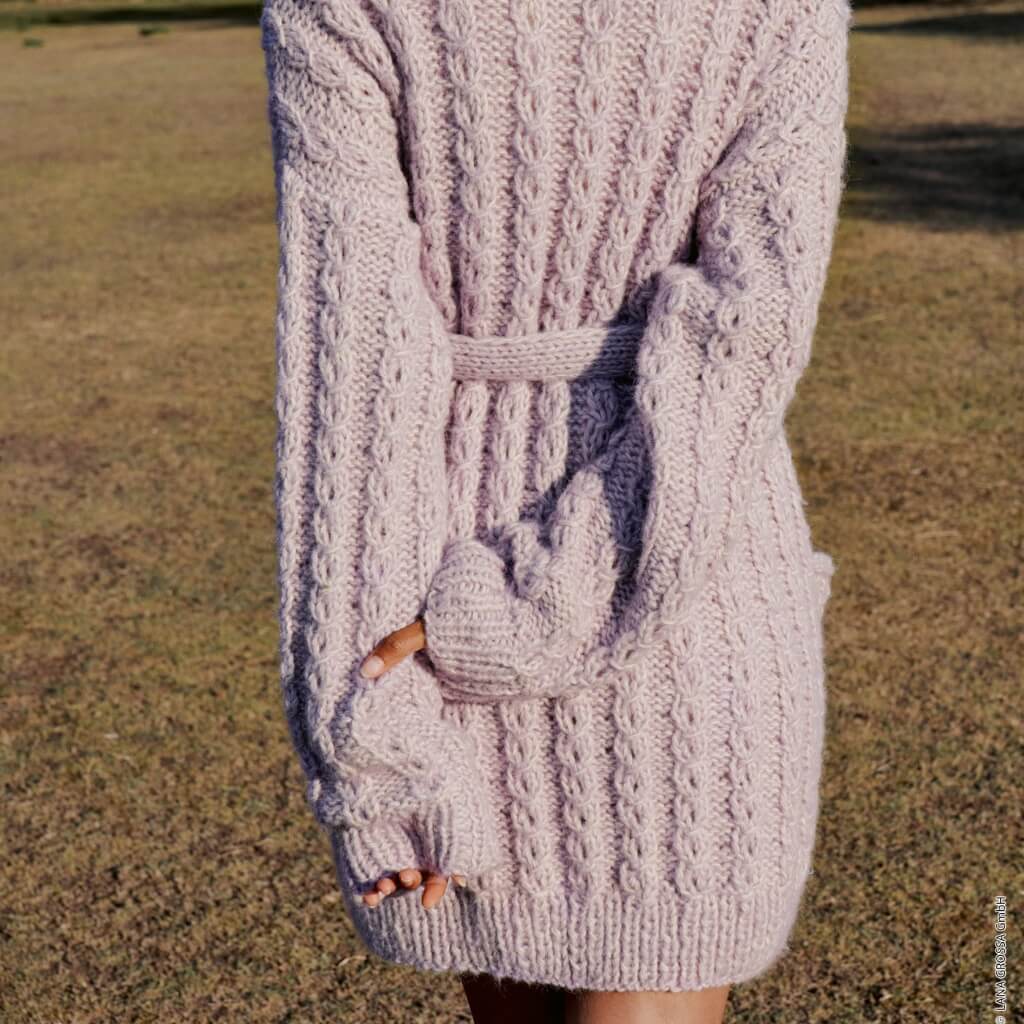 Lana Grossa Pattern Langer Cardigan Strickset - Lana Grossa (PDF) bei bei bei bei bei bei Lieblingsgarn