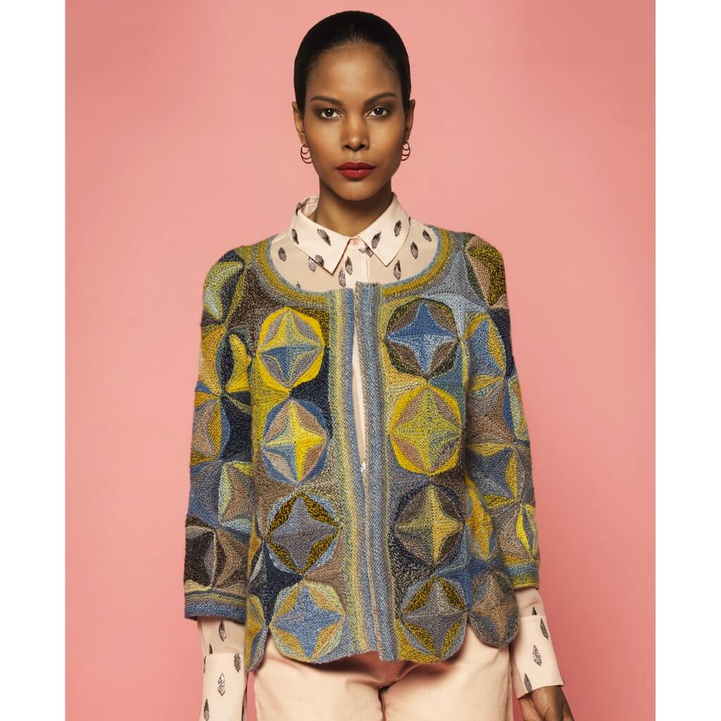 Schoppel Wolle Jacke Miss Blue Strickanleitung - Schoppel Design bei bei bei bei Lieblingsgarn