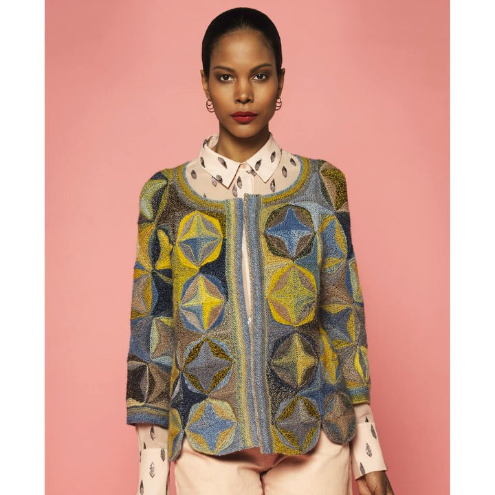 Schoppel Wolle Jacke Miss Blue Strickanleitung - Schoppel Design bei bei bei bei Lieblingsgarn