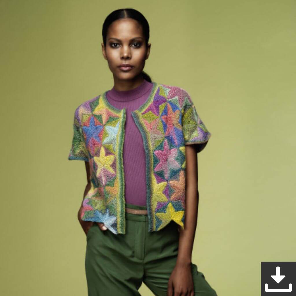 Schoppel Wolle Pattern Jacke Spring Painting Strickanleitung - Schoppel Wolle (PDF) bei bei bei bei Lieblingsgarn