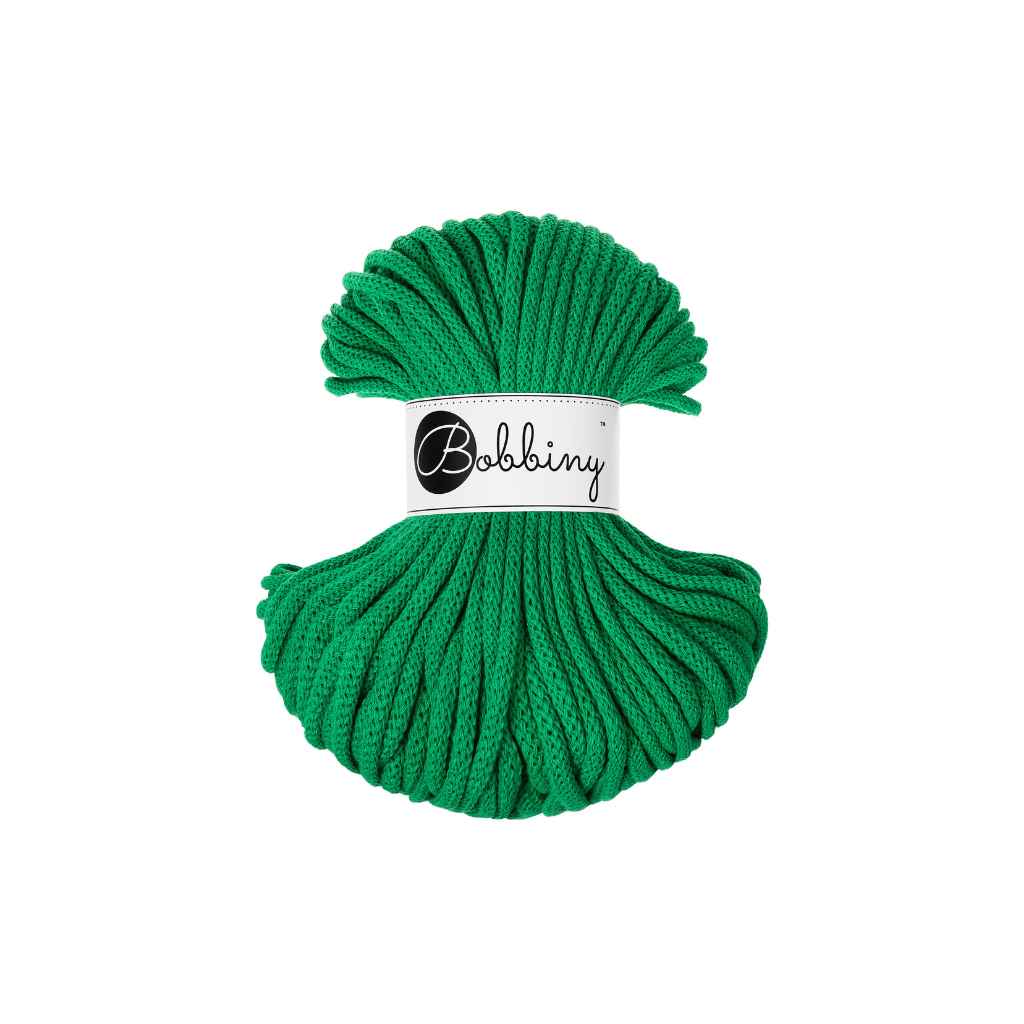 Bobbiny Premium Kordel 5 mm x 50 m, Farbe Jade Green – Baumwolle bei Lieblingsgarn