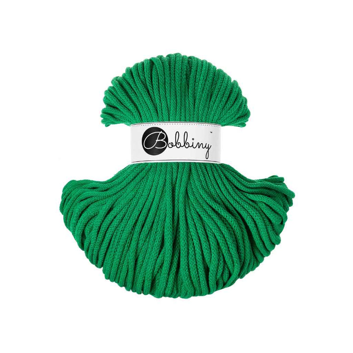 Bobbiny Premium Kordel 5mm x 100 Meter, Farbe Jade Green – Baumwolle bei Lieblingsgarn