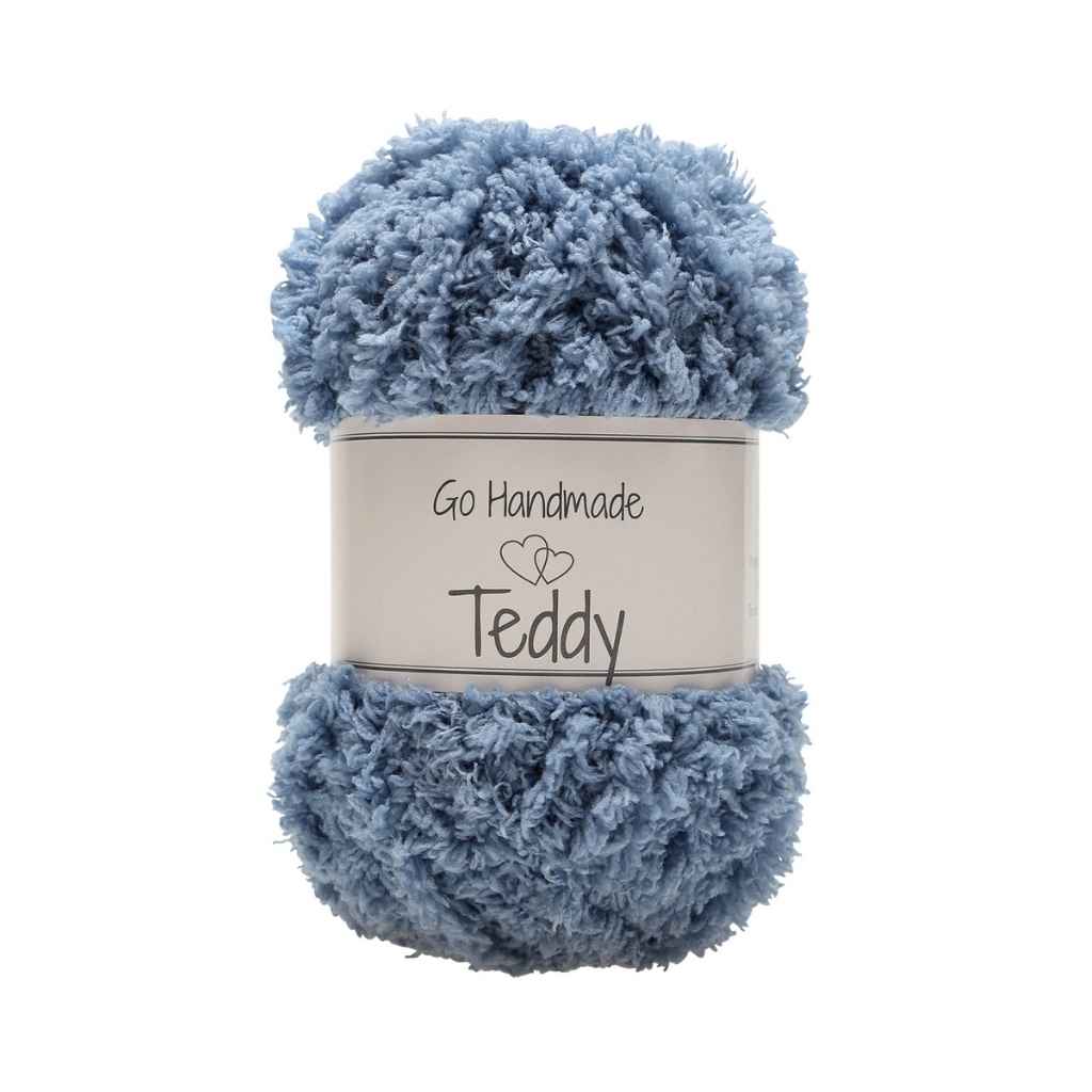Go Handmade Yarn Teddy, Farbe Jeans Blue – Synthetik bei Lieblingsgarn