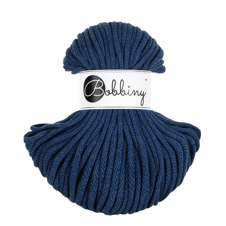 Bobbiny Premium Kordel 5 mm x 50 m, Farbe Jeans – Baumwolle bei Lieblingsgarn
