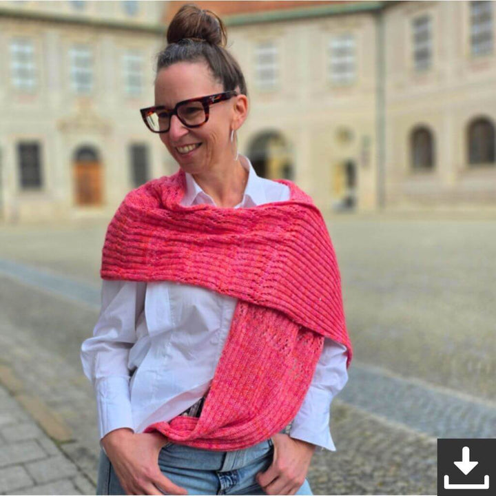 Joél Joél Design Pattern Kariba Schal Strickanleitung - Joel Joel Design (PDF) bei bei bei bei Lieblingsgarn