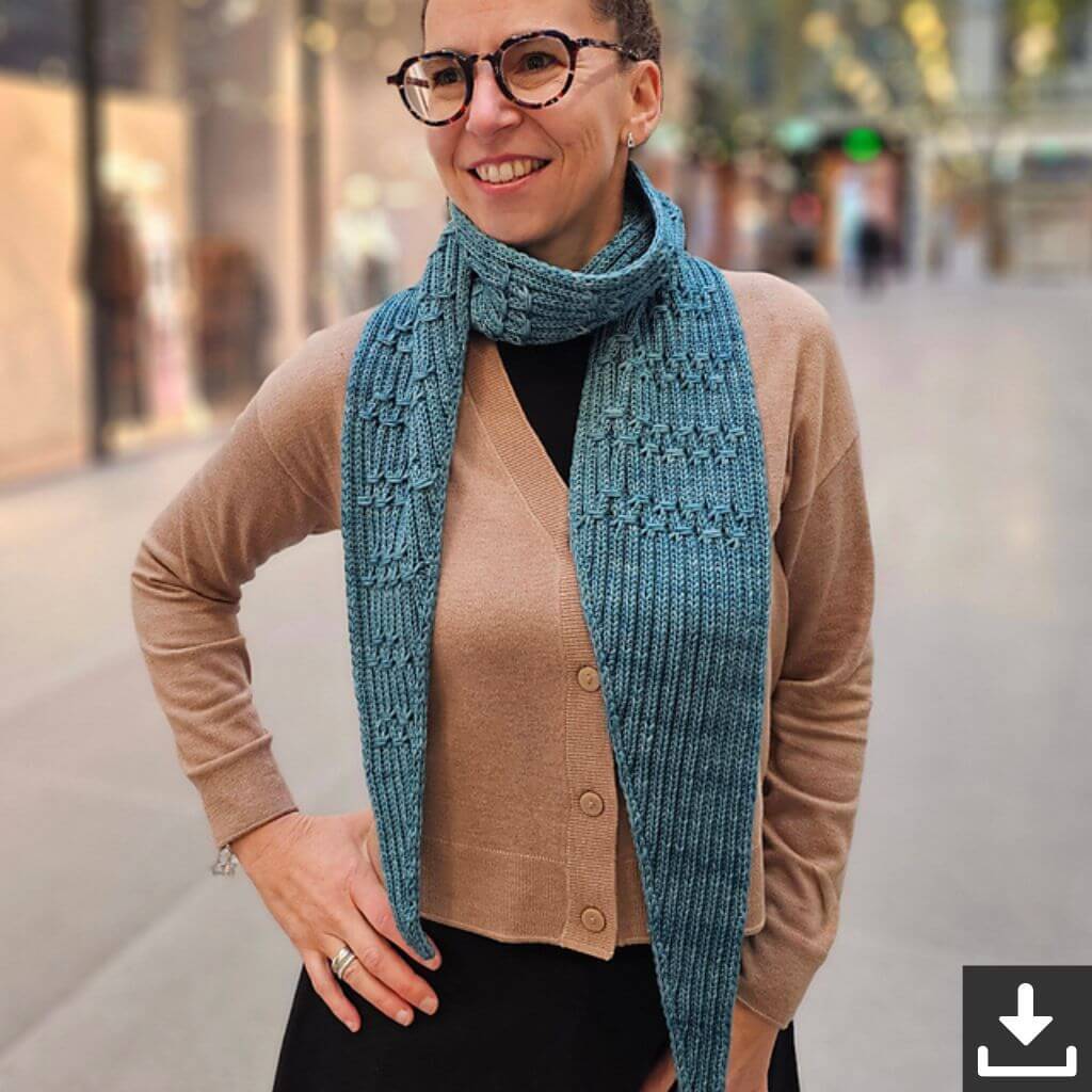 Joel Joel Design Pattern Schal Mikula Strickanleitung - Joel Joel Design (PDF) bei bei bei bei Lieblingsgarn