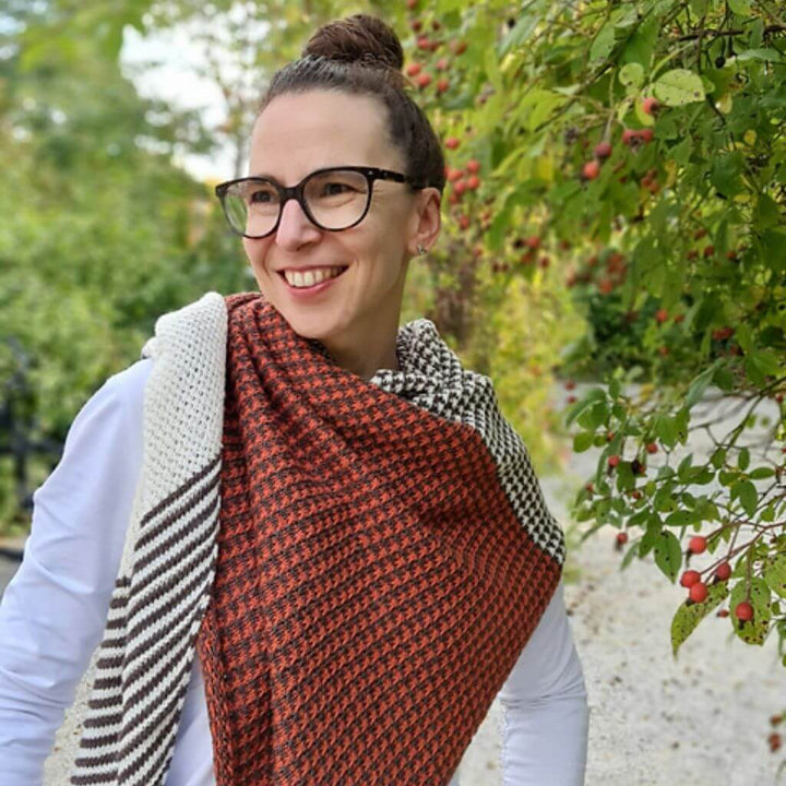 Joel Joel Design Pattern Tuch Ninelle Strickanleitung - Joel Joel Design (PDF) bei bei bei bei Lieblingsgarn