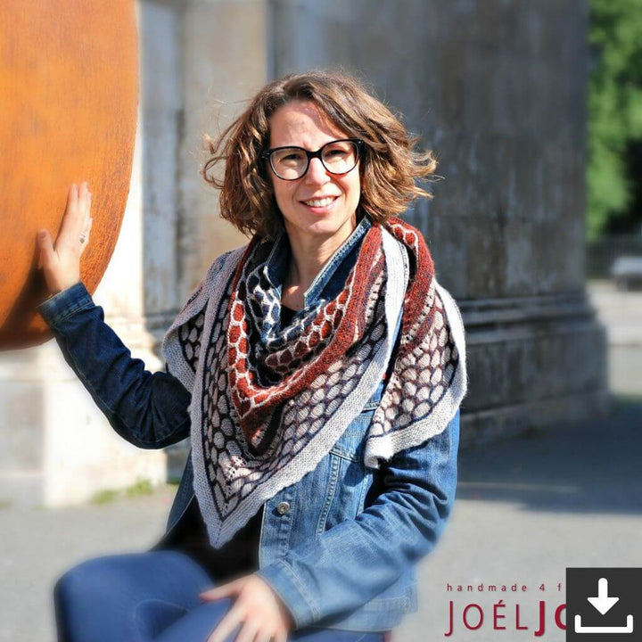 Joel Joel Design Pattern Tuch Philine Strickanleitung - Joel Joel Design (PDF) bei bei bei bei Lieblingsgarn