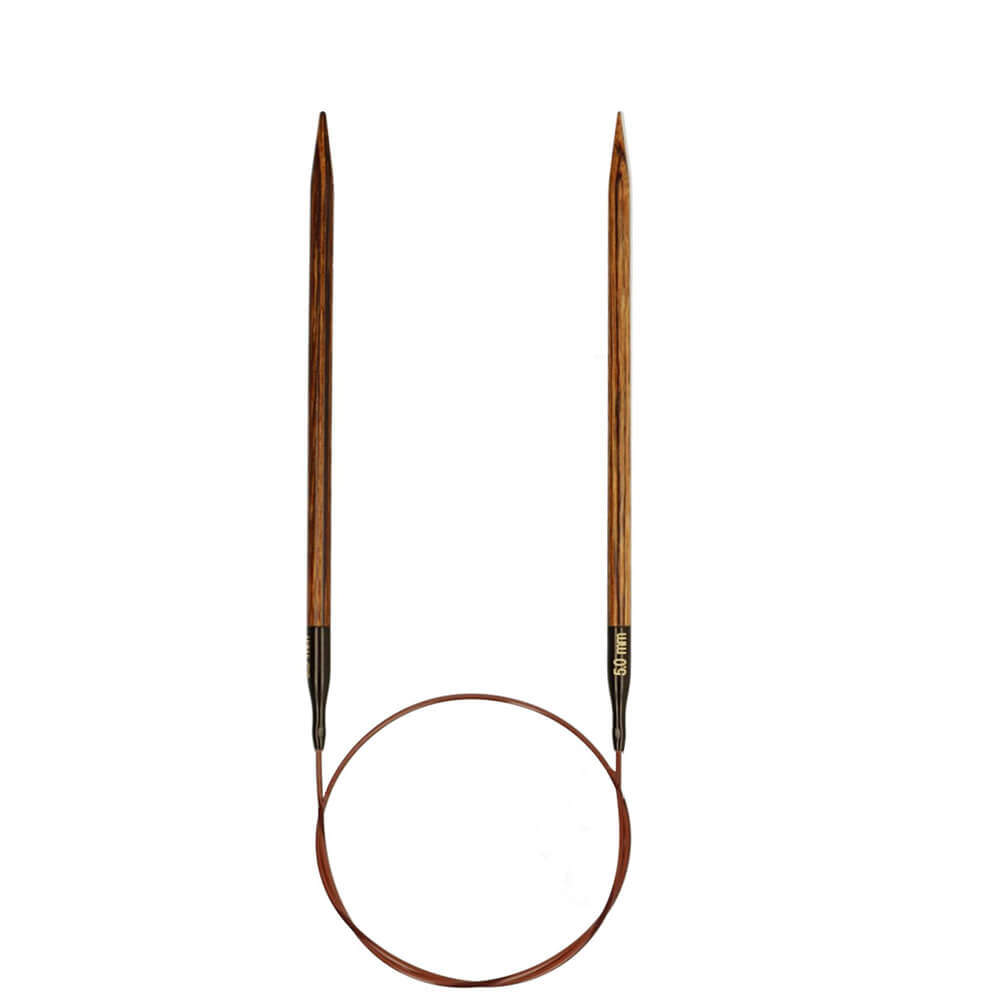 KnitPro Ginger Rundstricknadeln, Farbe 60cm 5,00 mm – Holz bei Lieblingsgarn