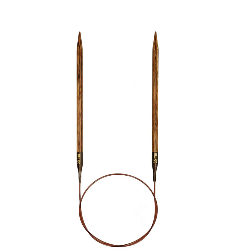 KnitPro Ginger Rundstricknadeln, Farbe 60cm 5,50 mm – Holz bei Lieblingsgarn