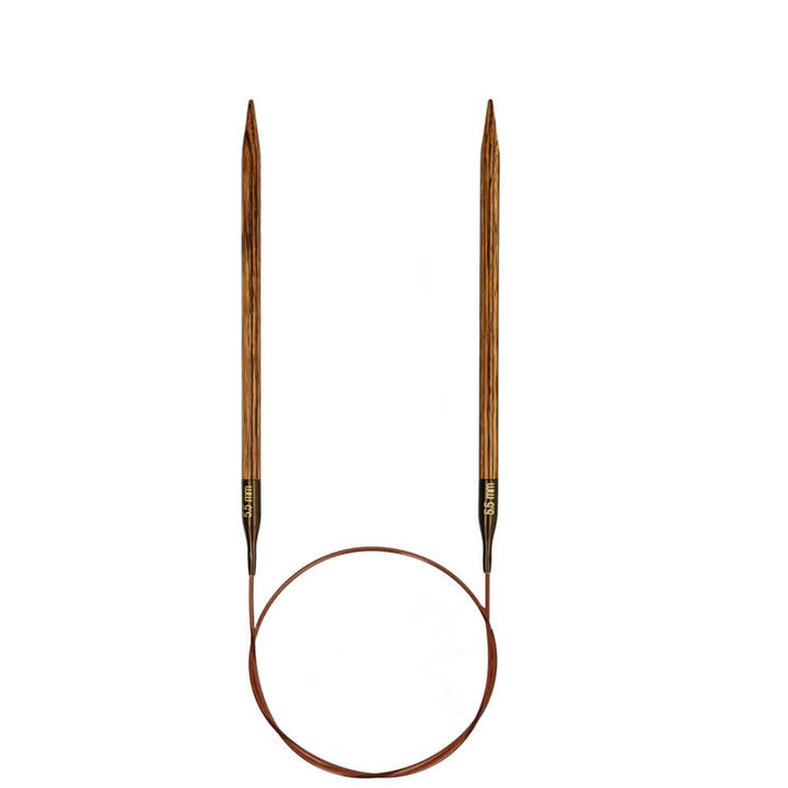 KnitPro Ginger Rundstricknadeln, Farbe 60cm 5,50 mm – Holz bei Lieblingsgarn
