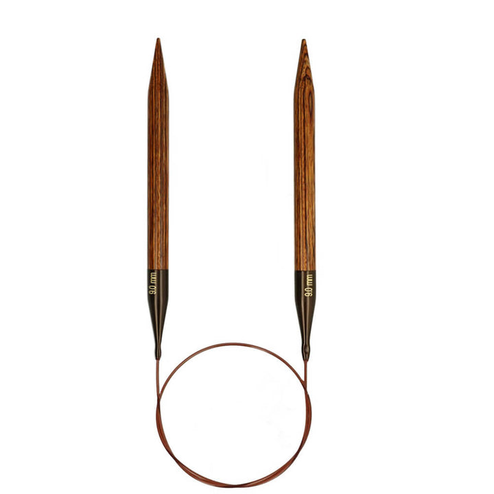 KnitPro Ginger Rundstricknadeln, Farbe 60cm 9,00 mm – Holz bei Lieblingsgarn