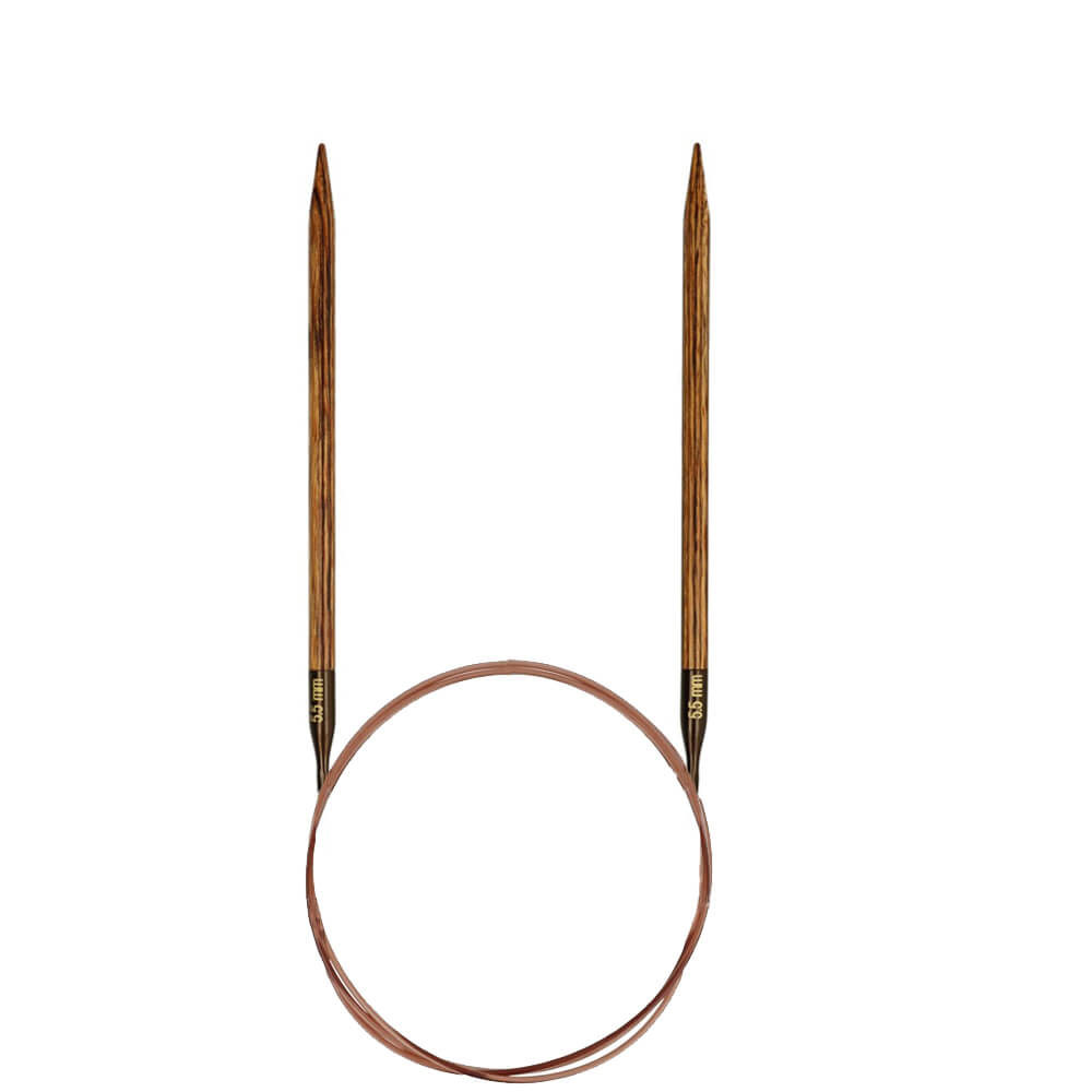 KnitPro Ginger Rundstricknadeln, Farbe 80cm 5,50 mm – Holz bei Lieblingsgarn