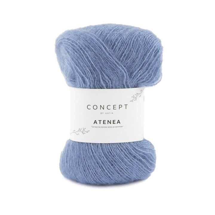 Katia Concept Atenea, Farbe 91 Blau – Baumwolle, Kaschmir und Merino bei Lieblingsgarn