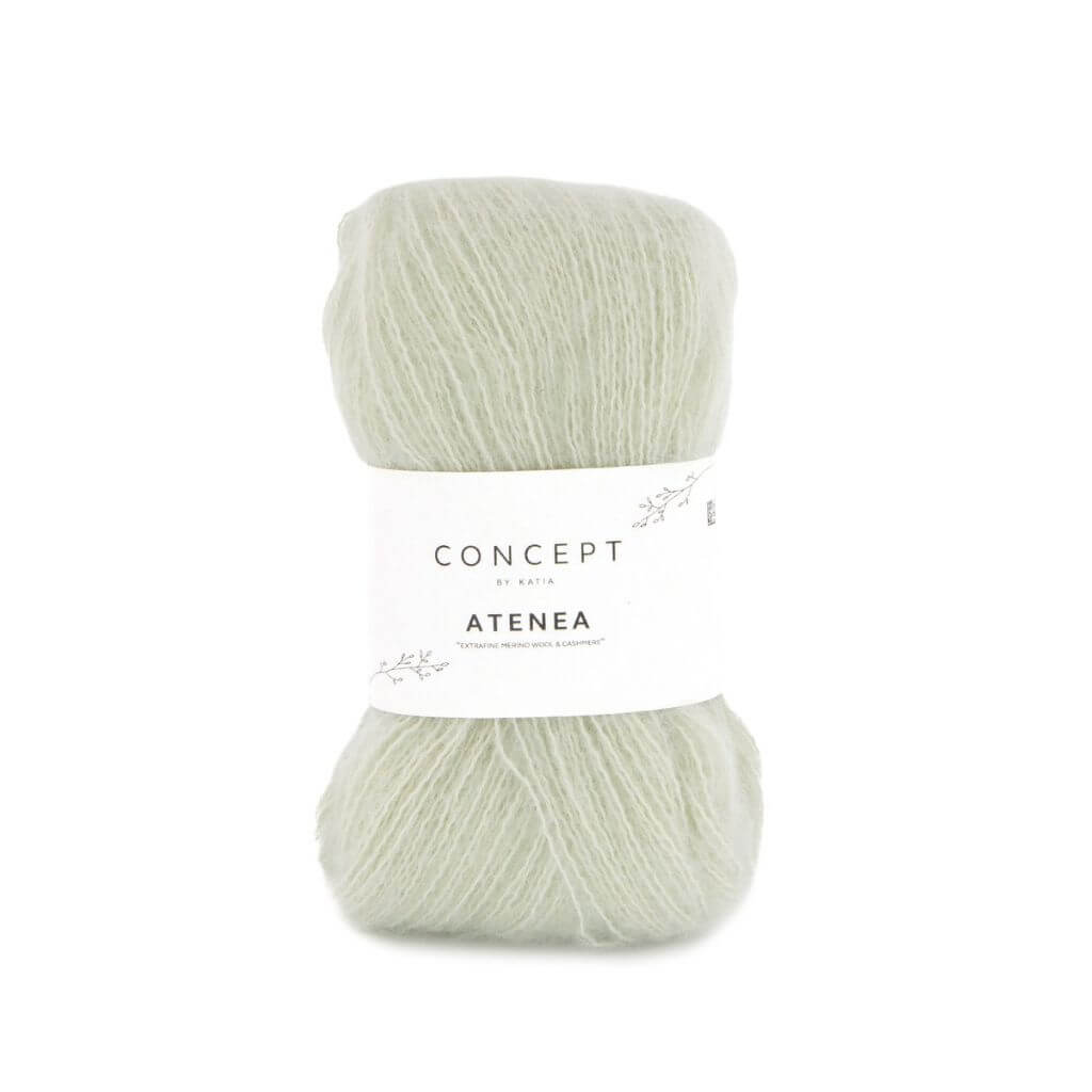 Katia Concept Atenea, Farbe 92 Weißgrün – Baumwolle, Kaschmir und Merino bei Lieblingsgarn