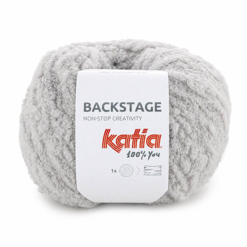 Katia Backstage, Farbe 0101 Hellgrau – Schurwolle und Synthetik bei Lieblingsgarn