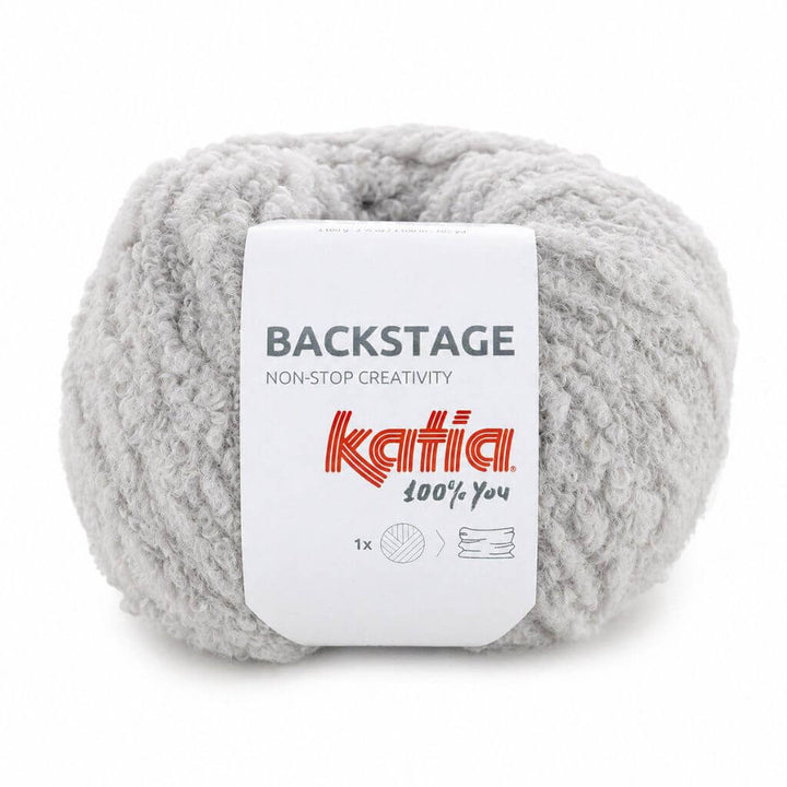 Katia Backstage, Farbe 0101 Hellgrau – Schurwolle und Synthetik bei Lieblingsgarn