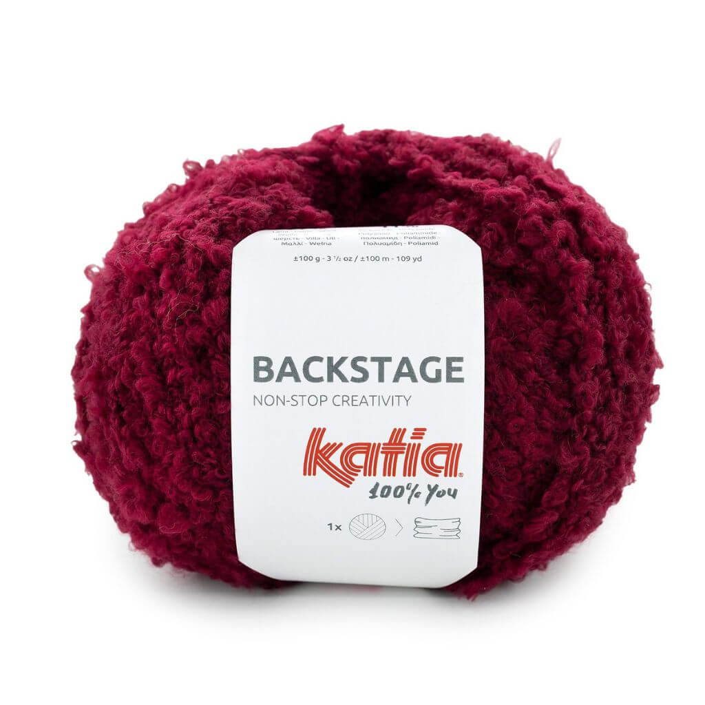 Katia Backstage, Farbe 0108 Bordeauxviolett – Schurwolle und Synthetik bei Lieblingsgarn