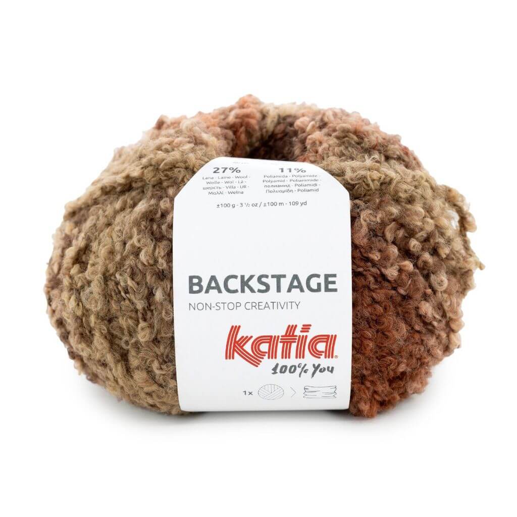 Katia Backstage, Farbe 0201 Braun Grau – Schurwolle und Synthetik bei Lieblingsgarn