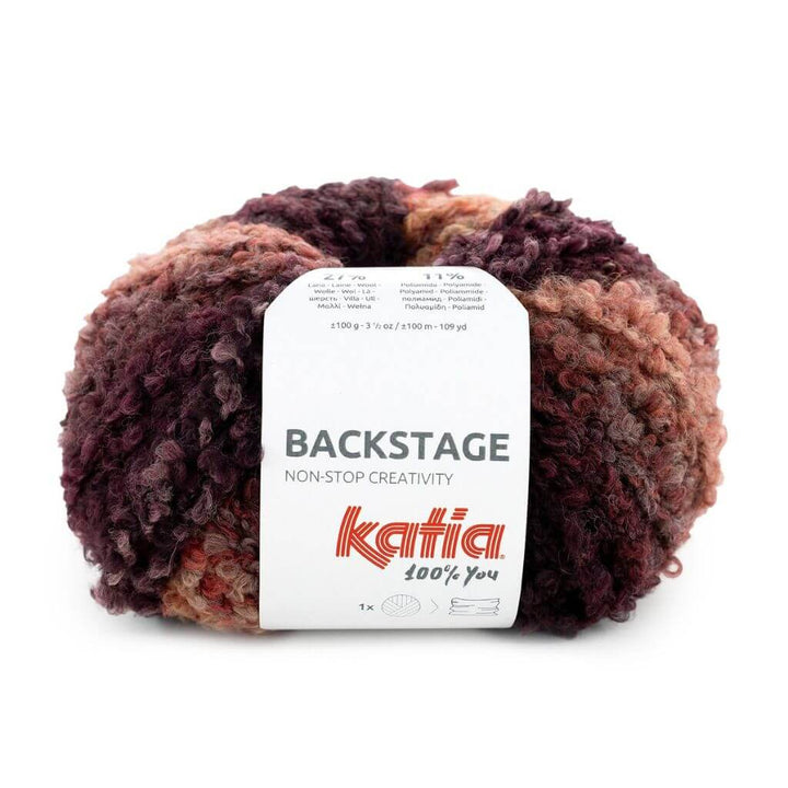 Katia Backstage, Farbe 0204 Braunrot Camel Schwarz – Schurwolle und Synthetik bei Lieblingsgarn