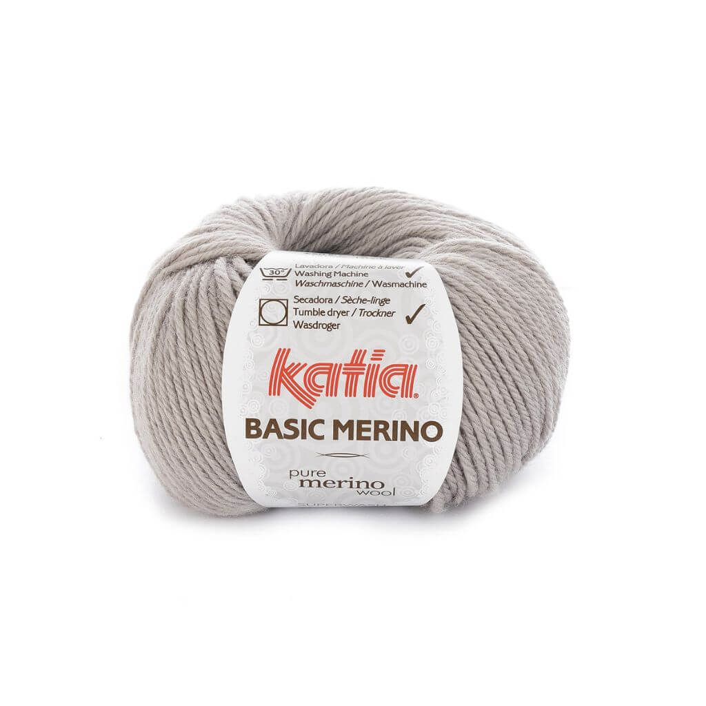 Katia Basic Merino, Farbe 12 Grau – Schurwolle und Synthetik bei Lieblingsgarn