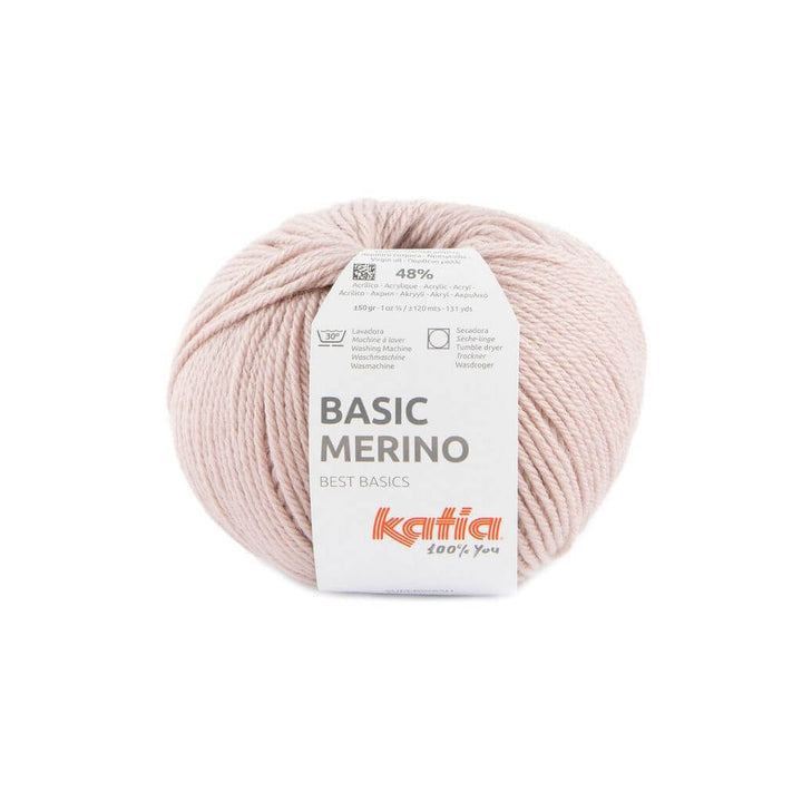 Katia Basic Merino, Farbe 91 Perlrosa – Schurwolle und Synthetik bei Lieblingsgarn