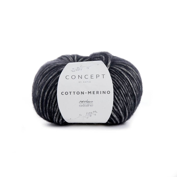 Katia Concept Cotton Merino, Farbe 108 Schwarz – Baumwolle und Merino bei Lieblingsgarn