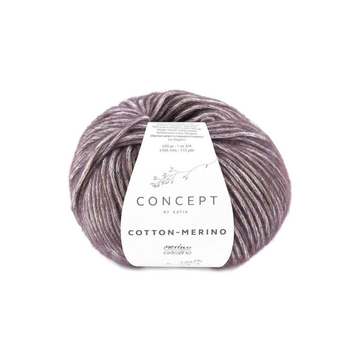 Katia Concept Cotton Merino, Farbe 134 Aubergine – Baumwolle und Merino bei Lieblingsgarn