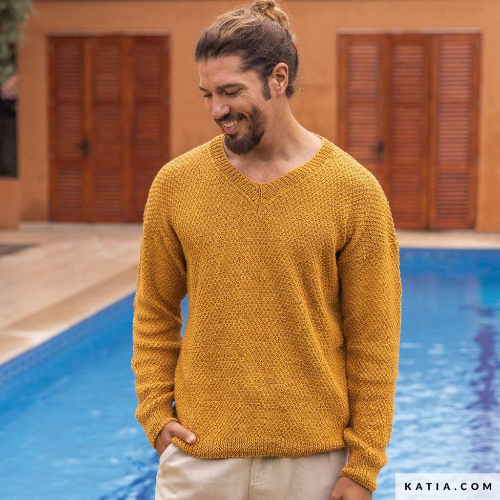 Katia Herrenpullover Strickanleitung - Katia (Heft) bei bei bei bei Lieblingsgarn